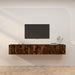 Dulapuri TV montate pe perete 3 buc. stejar afumat 80x34,5x40cm - WALTI WALTI