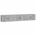 Dulapuri TV montate pe perete, 3 buc., gri sonoma, 80x34,5x40cm - WALTI WALTI