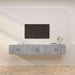 Dulapuri TV montate pe perete, 3 buc., gri sonoma, 80x34,5x40cm - WALTI WALTI
