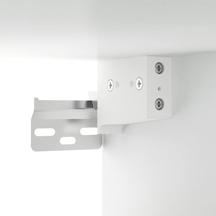 Dulapuri TV montate pe perete, 2 buc., alb, 100x34,5x40 cm - WALTI WALTI
