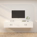 Dulapuri TV montate pe perete, 2 buc., alb, 100x34,5x40 cm - WALTI WALTI