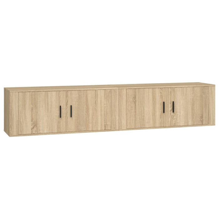 Dulapuri TV montate pe perete 2 buc stejar sonoma 100x34,5x40cm - WALTI WALTI