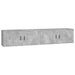 Dulapuri TV montate pe perete, 2 buc., gri beton, 100x34,5x40cm - WALTI WALTI