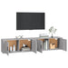 Dulapuri TV montate pe perete 2 buc. gri sonoma, 100x34,5x40 cm - WALTI WALTI