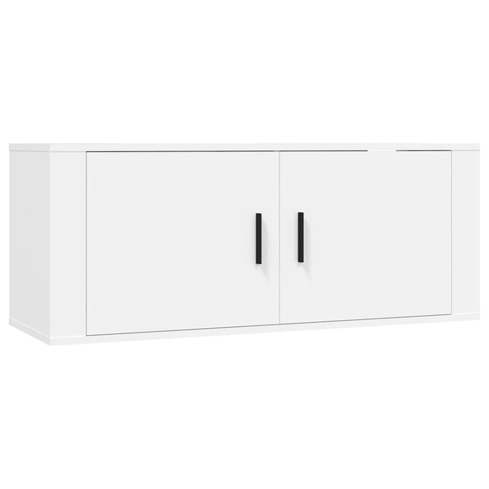 Dulapuri TV montate pe perete, 3 buc., alb, 100x34,5x40 cm WALTI