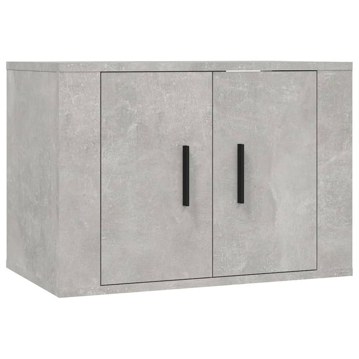 Set dulapuri TV, 3 piese, gri beton, lemn prelucrat WALTI