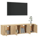 Set dulap TV, 3 piese, stejar sonoma, lemn prelucrat - WALTI WALTI