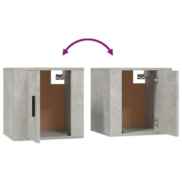 Set dulapuri TV, 3 piese, gri beton, lemn prelucrat - WALTI WALTI