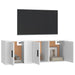 Set dulap TV, 2 piese, alb, lemn prelucrat - WALTI WALTI