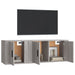 Set dulapuri TV, 2 piese, gri sonoma, lemn prelucrat - WALTI WALTI