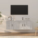 Set dulapuri TV, 2 piese, gri sonoma, lemn prelucrat - WALTI WALTI