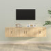 Set dulap TV, 3 piese, stejar sonoma, lemn prelucrat - WALTI WALTI