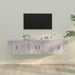 Set dulap TV, 3 piese, gri sonoma, lemn prelucrat - WALTI WALTI