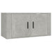 Set dulap TV, 2 piese, gri beton, lemn prelucrat - WALTI WALTI