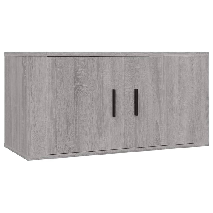 Set dulapuri TV, 2 piese, gri sonoma, lemn prelucrat WALTI