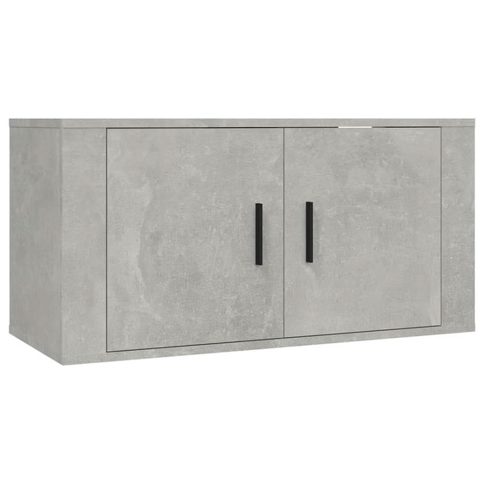 Set dulapuri TV, 3 piese, gri beton, lemn prelucrat - WALTI WALTI