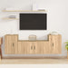 Set dulap TV, 3 piese, stejar sonoma, lemn prelucrat - WALTI WALTI