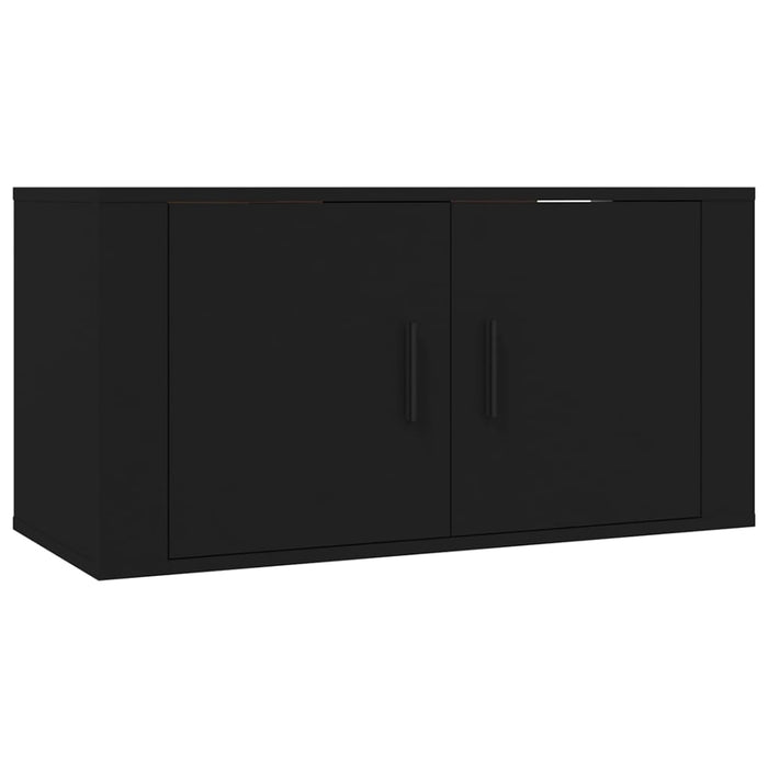 Set dulapuri TV, 3 piese, negru, lemn prelucrat WALTI