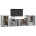 Set dulapuri TV, 4 piese, gri sonoma, lemn prelucrat - WALTI WALTI