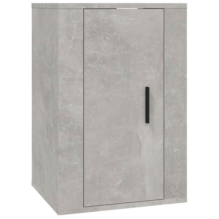 Set dulap TV, 4 piese, gri beton, lemn prelucrat - WALTI WALTI
