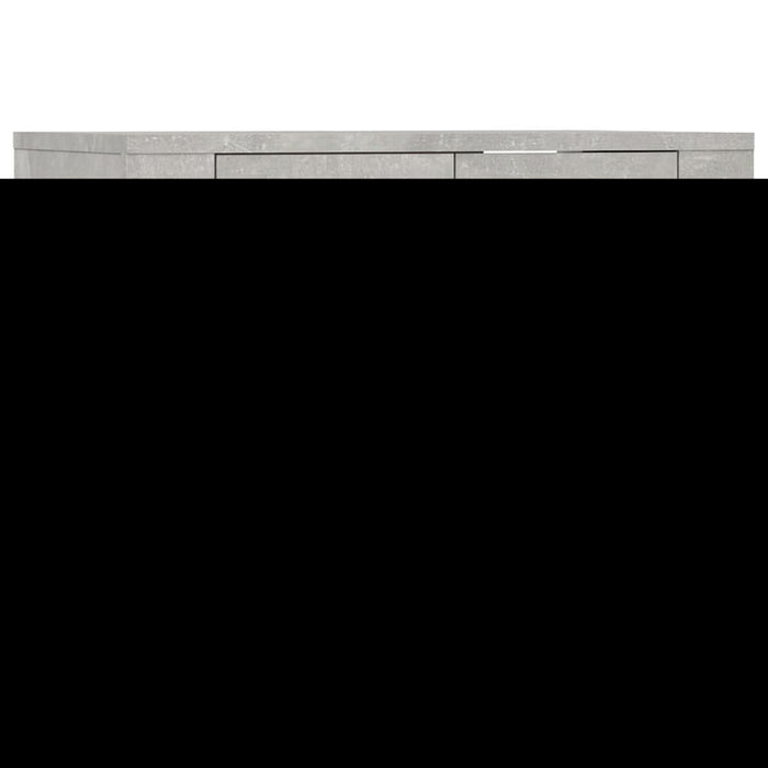 Set dulap TV, 5 piese, gri beton, lemn prelucrat WALTI