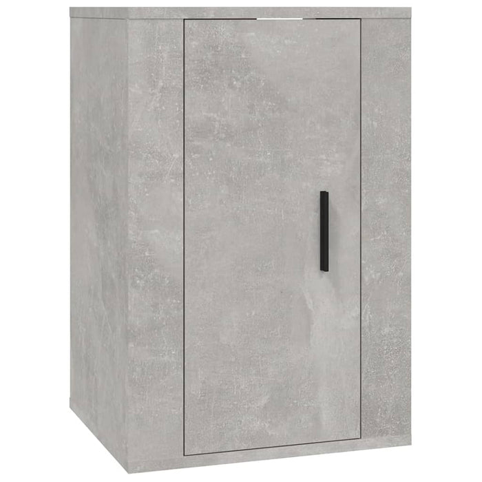 Set dulap TV, 5 piese, gri beton, lemn prelucrat WALTI