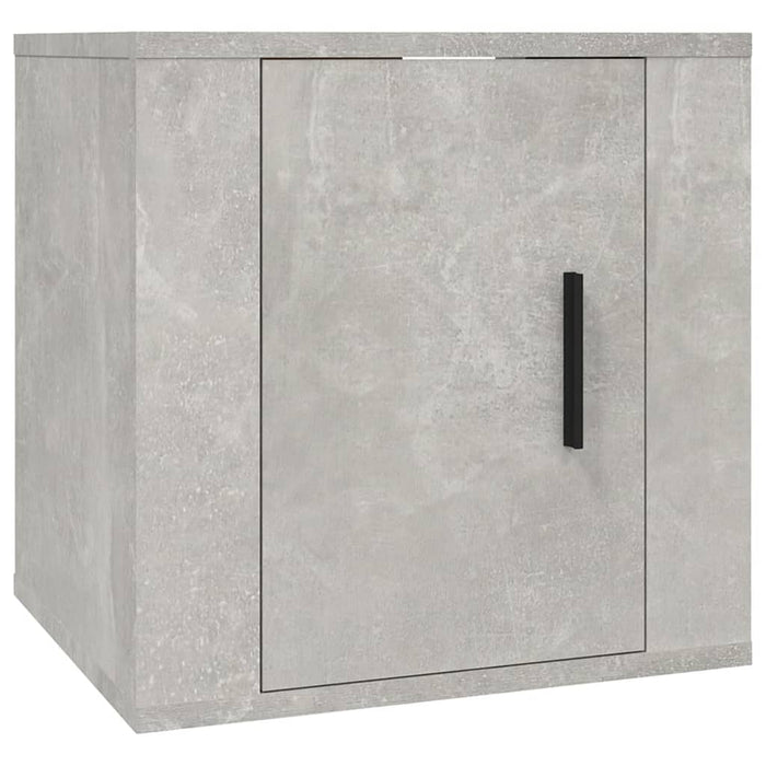 Set dulap TV, 8 piese, gri beton, lemn prelucrat WALTI