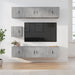 Set dulapuri TV, 7 piese, gri beton, lemn prelucrat - WALTI WALTI