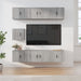 Set comode TV, 7 piese, gri sonoma, lemn compozit - WALTI WALTI