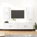 Set dulap TV, 4 piese, alb, lemn prelucrat - WALTI WALTI