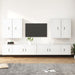 Set dulap TV, 8 piese, alb, lemn prelucrat - WALTI WALTI