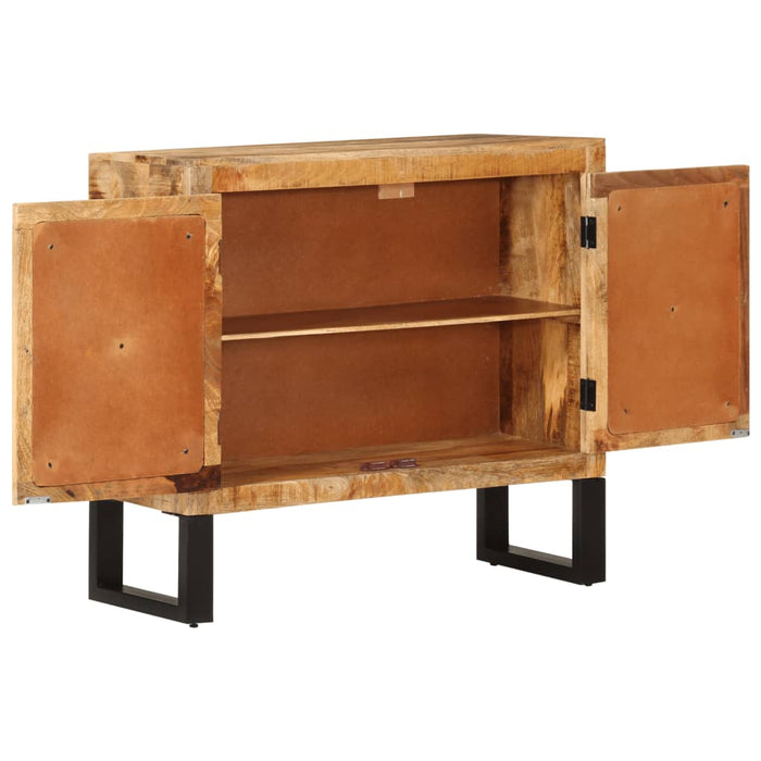 Dulap, 80x30x71 cm, lemn masiv de mango brut și metal - WALTI WALTI