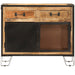 Dulap, 80x31x66 cm, lemn masiv de mango brut și metal - WALTI WALTI