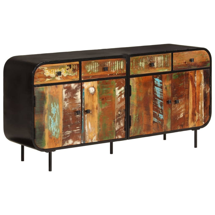Dulap, 140x35x70 cm, lemn masiv reciclat și metal - WALTI WALTI