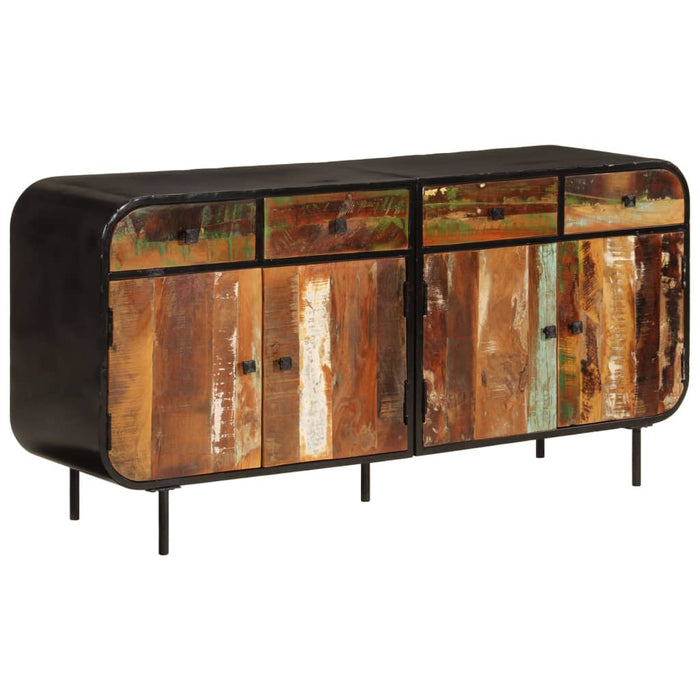 Dulap, 140x35x70 cm, lemn masiv reciclat și metal - WALTI WALTI