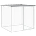Coteț pui cu acoperiș gri deschis 103x98x90 cm oțel galvanizat - WALTI WALTI