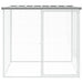 Coteț pui cu acoperiș gri deschis 103x98x90 cm oțel galvanizat - WALTI WALTI