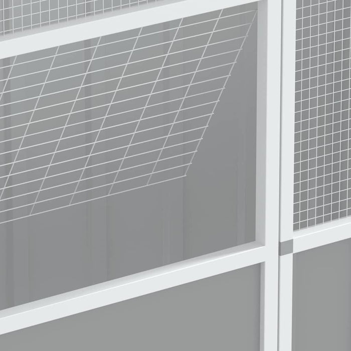 Colivie pentru păsări gri 115x78x200 cm oțel galvanizat WALTI
