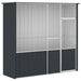 Colivie pentru păsări antracit 215x78x200 cm oțel galvanizat - WALTI WALTI