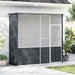 Colivie pentru păsări antracit 215x78x200 cm oțel galvanizat - WALTI WALTI