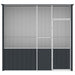 Colivie pentru păsări antracit 215x78x200 cm oțel galvanizat - WALTI WALTI