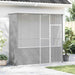 Colivie pentru păsări gri 215x78x200 cm oțel galvanizat - WALTI WALTI