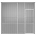 Colivie pentru păsări gri 215x78x200 cm oțel galvanizat - WALTI WALTI