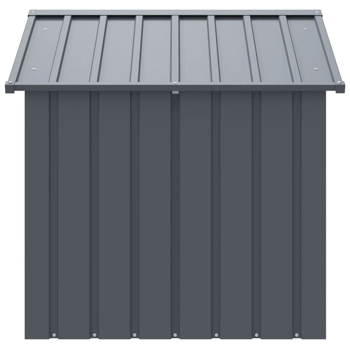 Cușcă câine cu acoperiș, negru, 117x103x102 cm, oțel galvanizat - WALTI WALTI