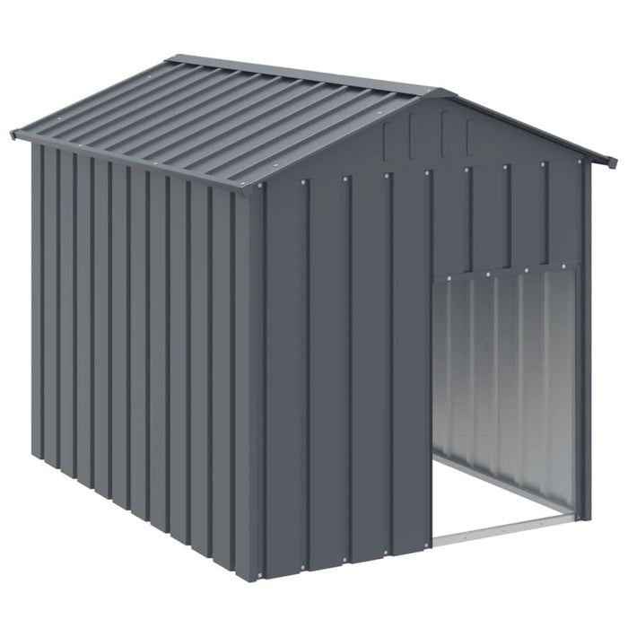 Cușcă câine cu acoperiș antracit 117x153x123 cm oțel galvanizat - WALTI WALTI