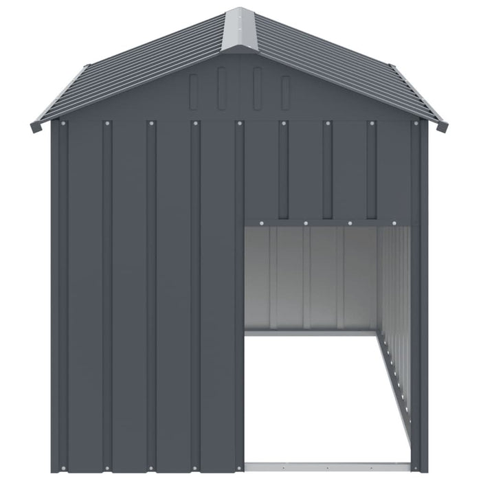 Cușcă câine cu acoperiș antracit 117x153x123 cm oțel galvanizat - WALTI WALTI