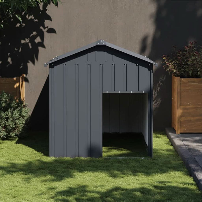 Cușcă câine cu acoperiș antracit 117x153x123 cm oțel galvanizat - WALTI WALTI