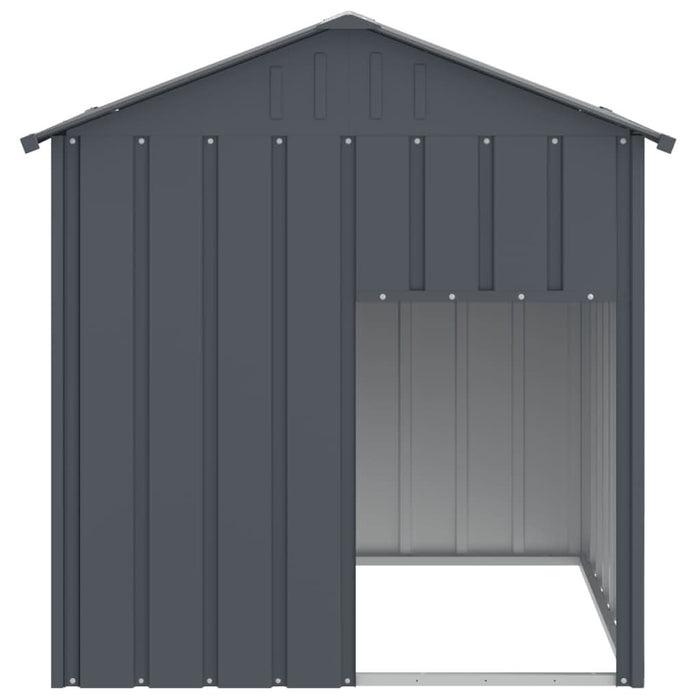 Cușcă câine cu acoperiș antracit 117x103x123 cm oțel galvanizat - WALTI WALTI