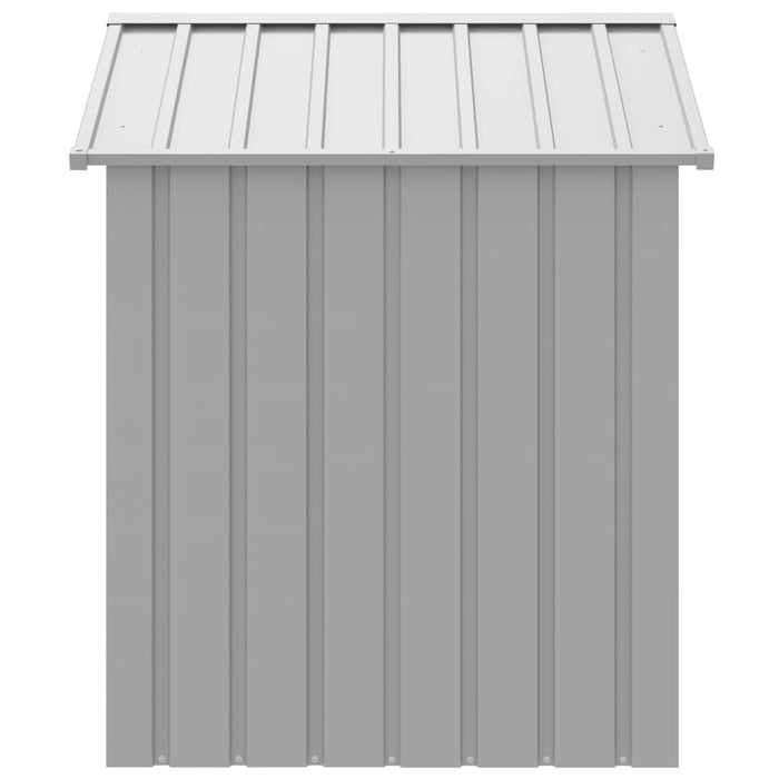 Casă câine & acoperiș gri deschis 117x103x123cm oțel galvanizat - WALTI WALTI