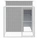 Coteț pui cu incintă gri deschis 165x251x181 cm oțel galvanizat - WALTI WALTI